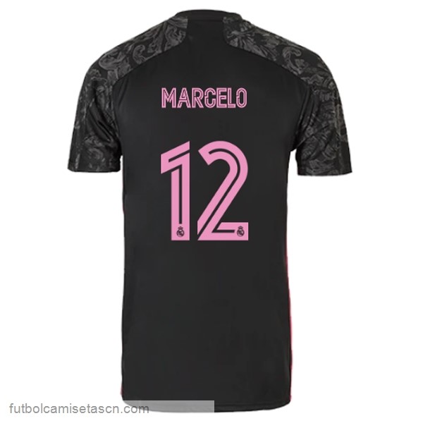 Camiseta Real Madrid 3ª NO.12 Marcelo 2020/21 Negro